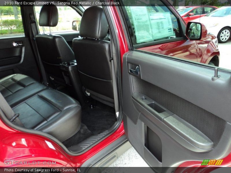 Sangria Red Metallic / Charcoal Black 2010 Ford Escape Limited V6