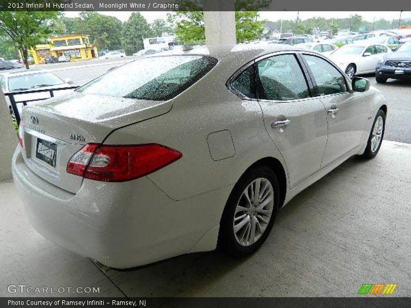 Moonlight White / Graphite 2012 Infiniti M Hybrid Sedan