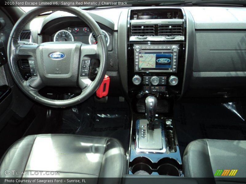 Sangria Red Metallic / Charcoal Black 2010 Ford Escape Limited V6
