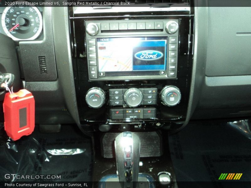 Sangria Red Metallic / Charcoal Black 2010 Ford Escape Limited V6