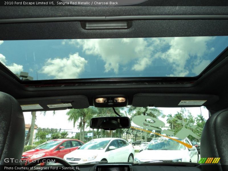 Sangria Red Metallic / Charcoal Black 2010 Ford Escape Limited V6