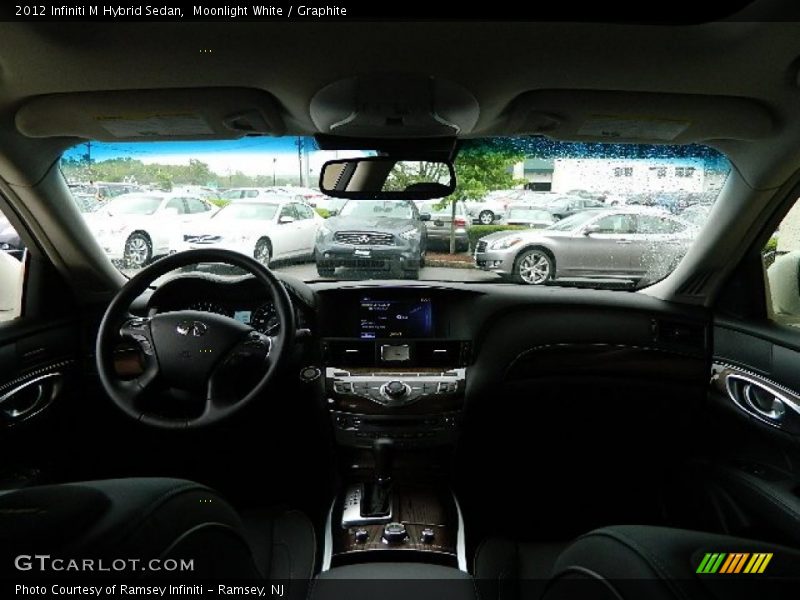 Moonlight White / Graphite 2012 Infiniti M Hybrid Sedan