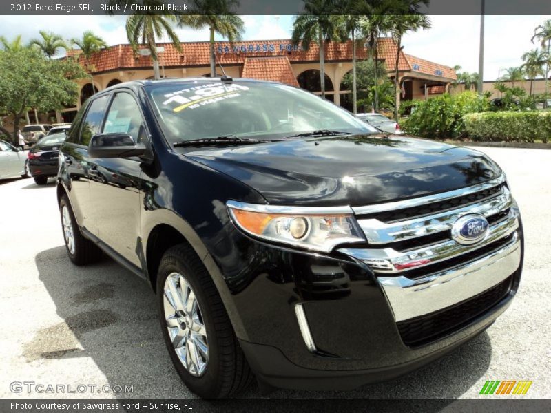 Black / Charcoal Black 2012 Ford Edge SEL