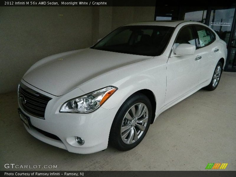 Moonlight White / Graphite 2012 Infiniti M 56x AWD Sedan
