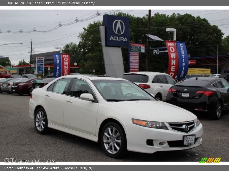 Premium White Pearl / Ebony 2008 Acura TSX Sedan