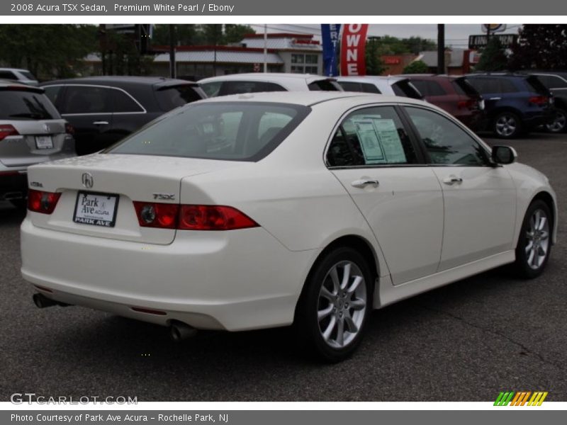 Premium White Pearl / Ebony 2008 Acura TSX Sedan