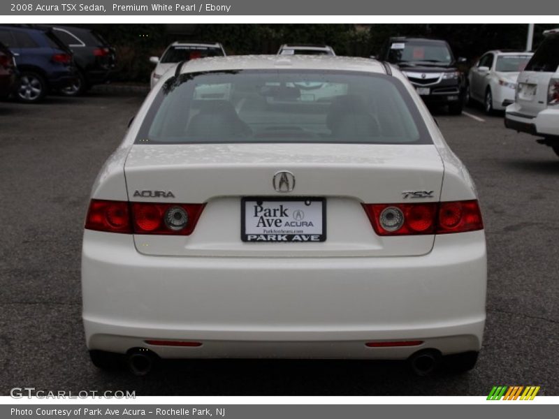 Premium White Pearl / Ebony 2008 Acura TSX Sedan