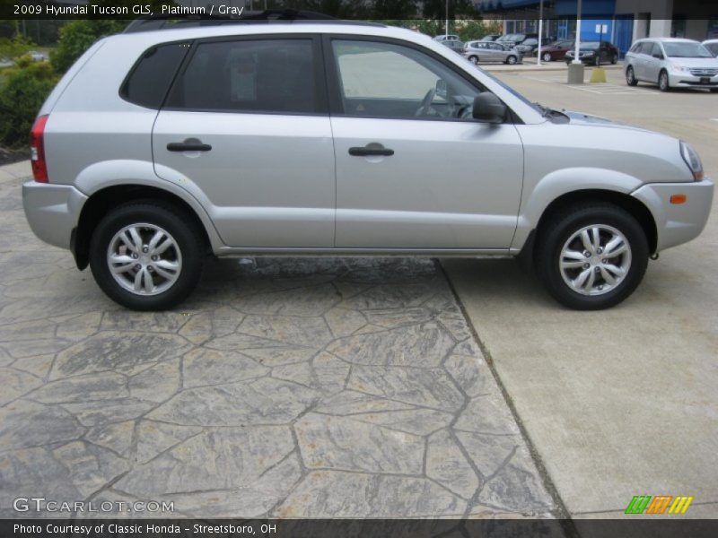 Platinum / Gray 2009 Hyundai Tucson GLS