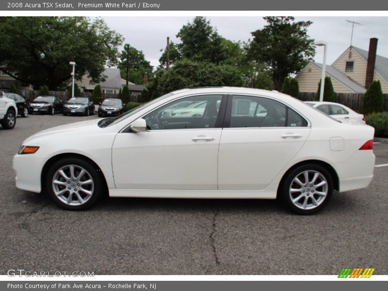 Premium White Pearl / Ebony 2008 Acura TSX Sedan