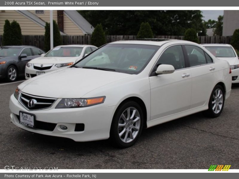 Premium White Pearl / Ebony 2008 Acura TSX Sedan
