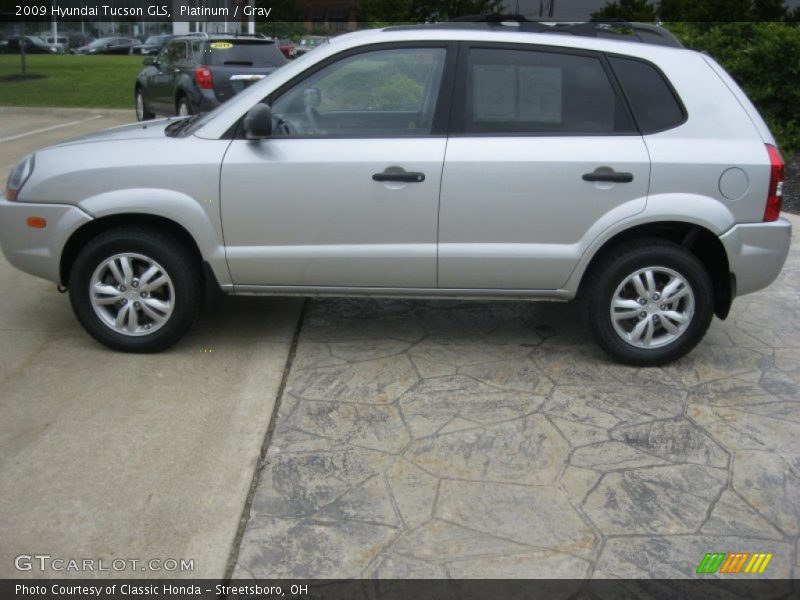 Platinum / Gray 2009 Hyundai Tucson GLS