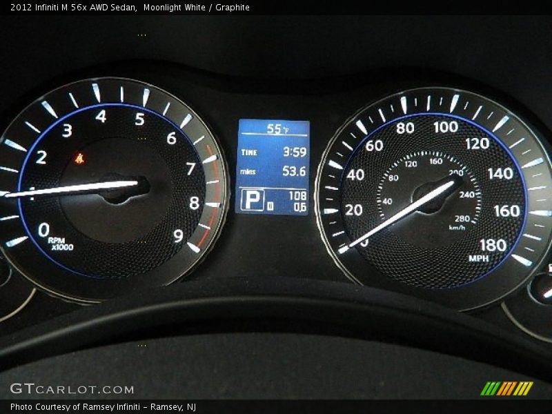  2012 M 56x AWD Sedan 56x AWD Sedan Gauges