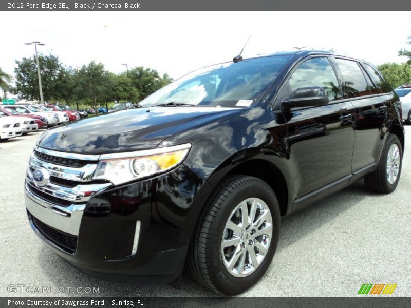 Black / Charcoal Black 2012 Ford Edge SEL