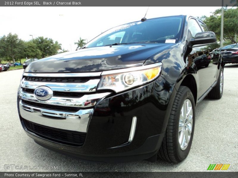 Black / Charcoal Black 2012 Ford Edge SEL