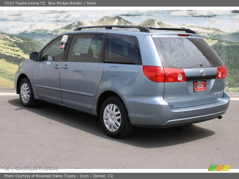 Blue Mirage Metallic / Stone 2010 Toyota Sienna CE
