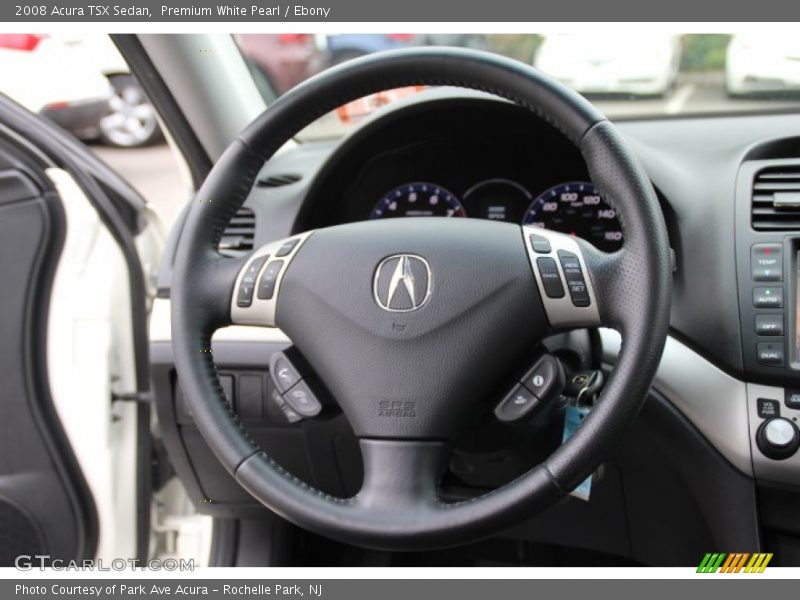 Premium White Pearl / Ebony 2008 Acura TSX Sedan