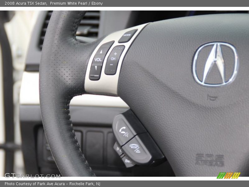 Premium White Pearl / Ebony 2008 Acura TSX Sedan