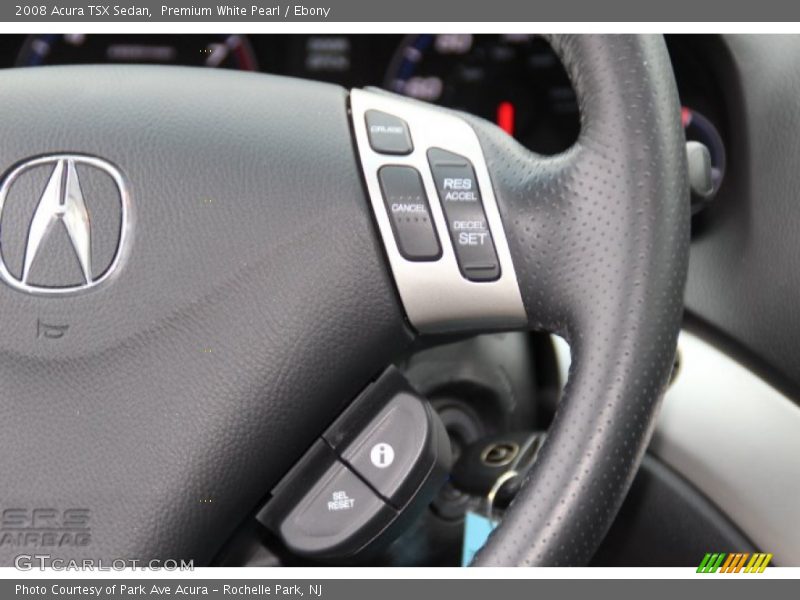 Premium White Pearl / Ebony 2008 Acura TSX Sedan