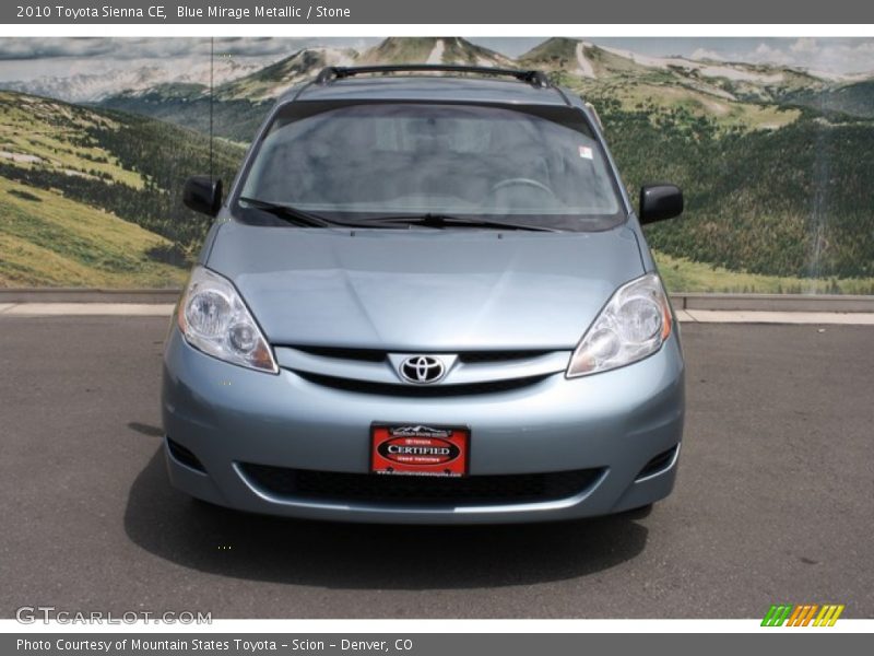 Blue Mirage Metallic / Stone 2010 Toyota Sienna CE