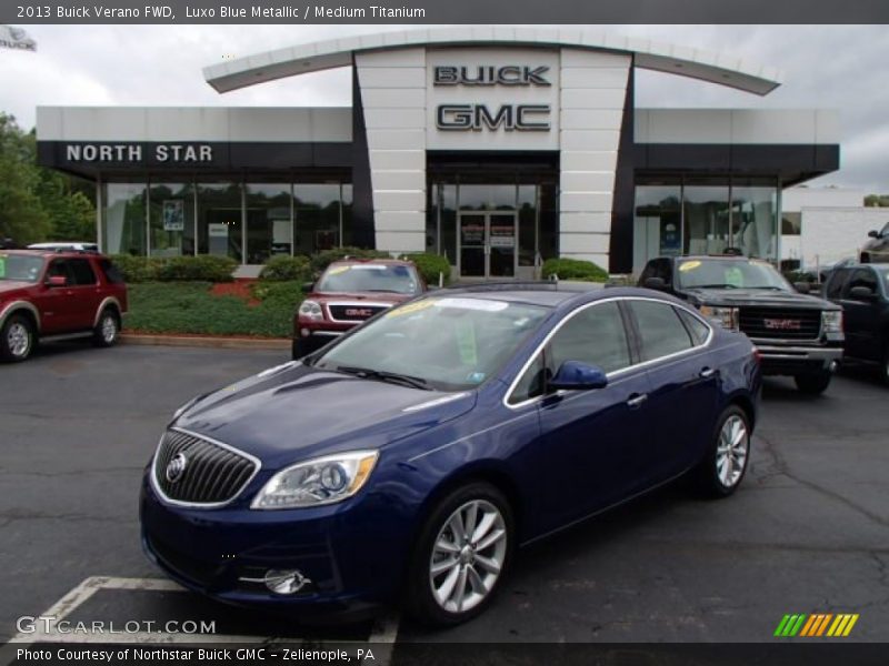 Luxo Blue Metallic / Medium Titanium 2013 Buick Verano FWD