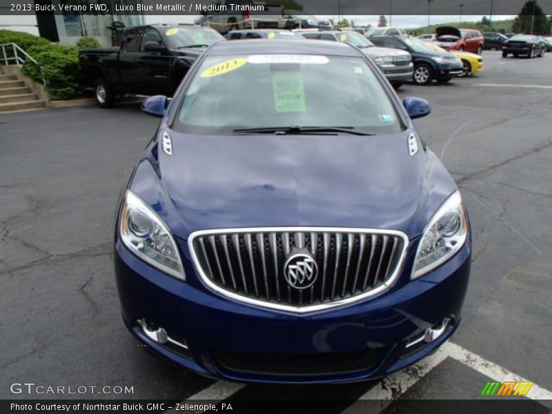 Luxo Blue Metallic / Medium Titanium 2013 Buick Verano FWD