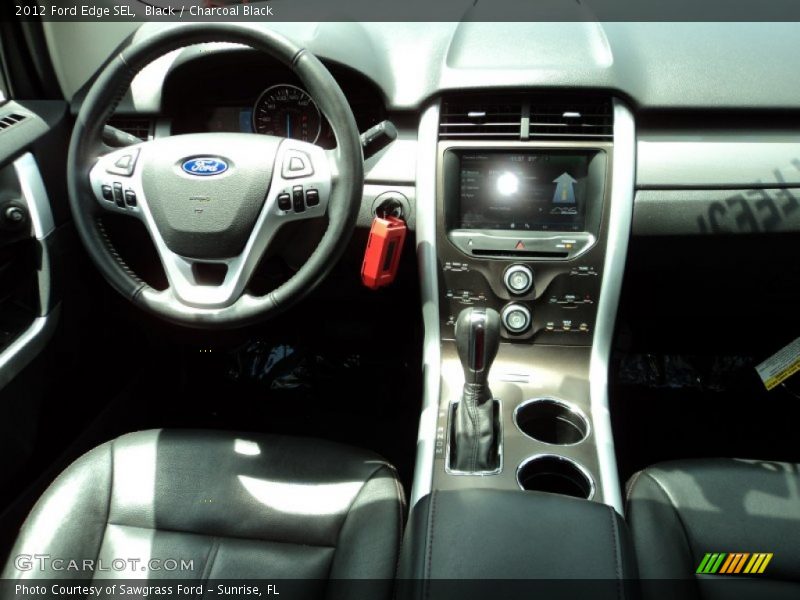 Black / Charcoal Black 2012 Ford Edge SEL