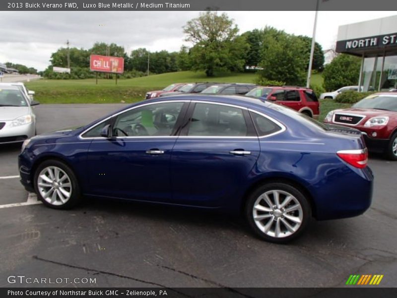 Luxo Blue Metallic / Medium Titanium 2013 Buick Verano FWD