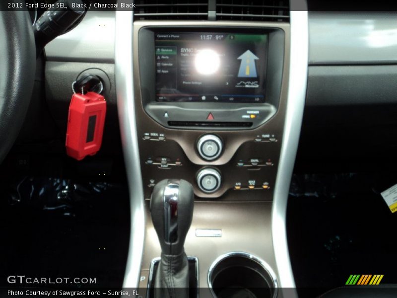 Black / Charcoal Black 2012 Ford Edge SEL