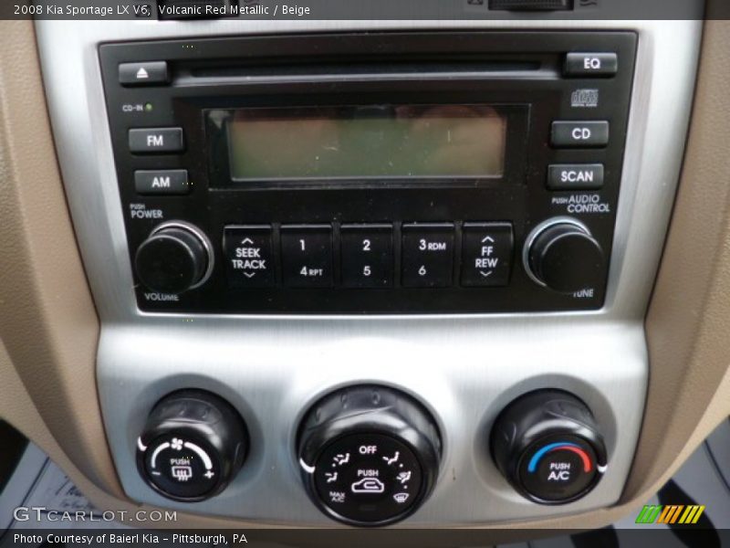 Volcanic Red Metallic / Beige 2008 Kia Sportage LX V6