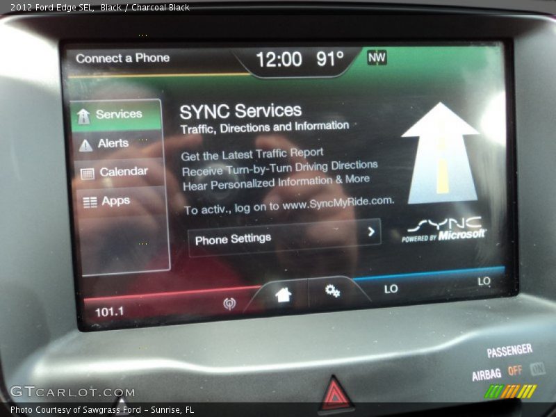 Black / Charcoal Black 2012 Ford Edge SEL