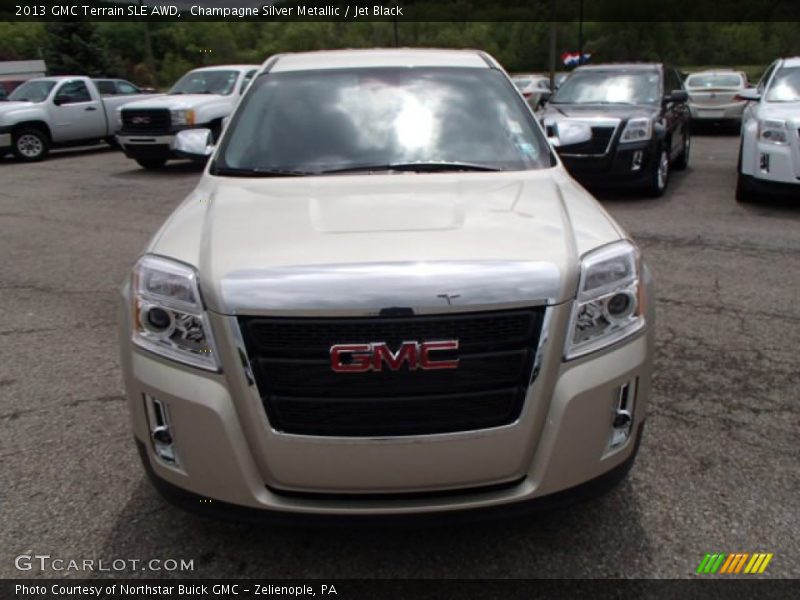 Champagne Silver Metallic / Jet Black 2013 GMC Terrain SLE AWD