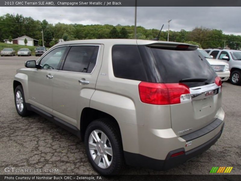 Champagne Silver Metallic / Jet Black 2013 GMC Terrain SLE AWD