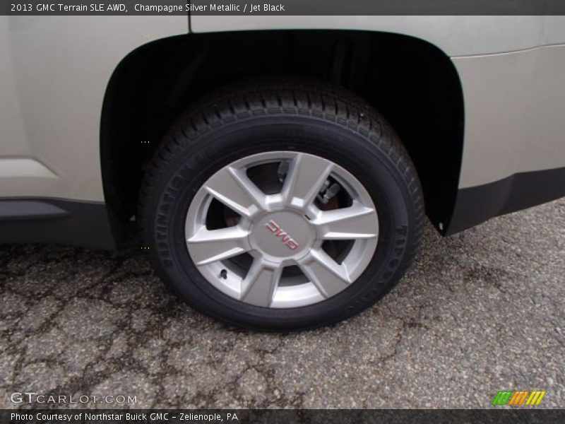 Champagne Silver Metallic / Jet Black 2013 GMC Terrain SLE AWD