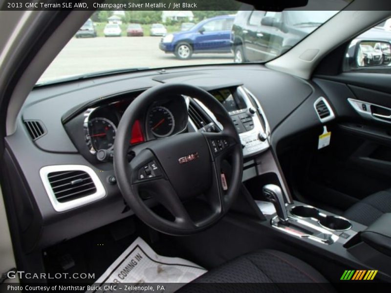 Champagne Silver Metallic / Jet Black 2013 GMC Terrain SLE AWD