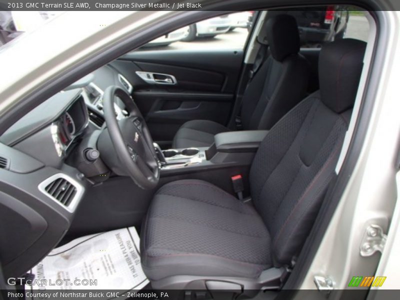 Champagne Silver Metallic / Jet Black 2013 GMC Terrain SLE AWD