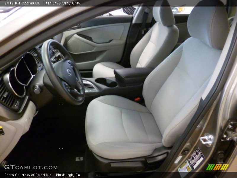  2012 Optima LX Gray Interior