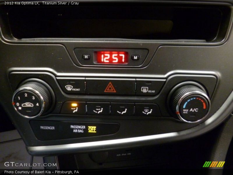 Titanium Silver / Gray 2012 Kia Optima LX