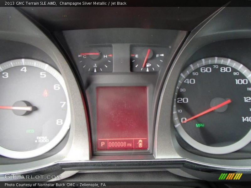 Champagne Silver Metallic / Jet Black 2013 GMC Terrain SLE AWD