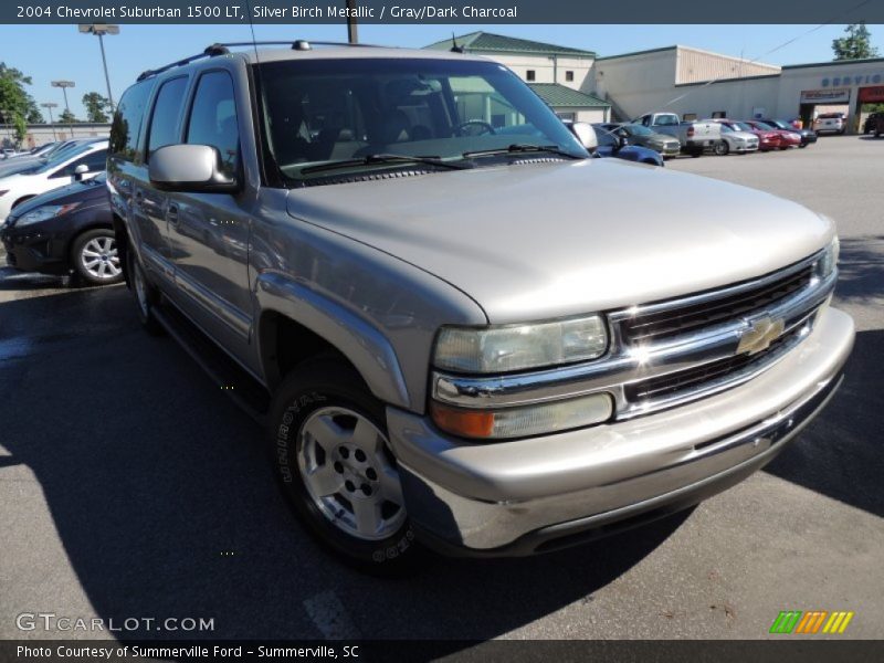 Silver Birch Metallic / Gray/Dark Charcoal 2004 Chevrolet Suburban 1500 LT