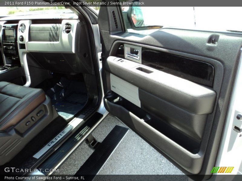 Ingot Silver Metallic / Sienna Brown/Black 2011 Ford F150 Platinum SuperCrew