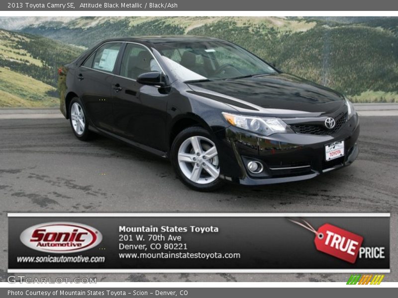 Attitude Black Metallic / Black/Ash 2013 Toyota Camry SE