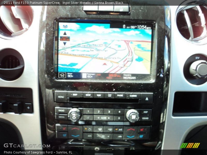 Ingot Silver Metallic / Sienna Brown/Black 2011 Ford F150 Platinum SuperCrew