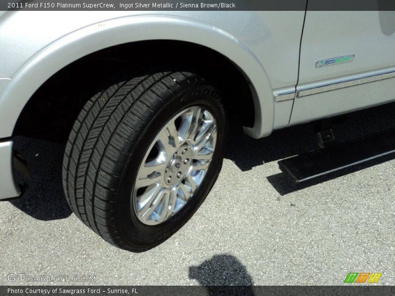 Ingot Silver Metallic / Sienna Brown/Black 2011 Ford F150 Platinum SuperCrew