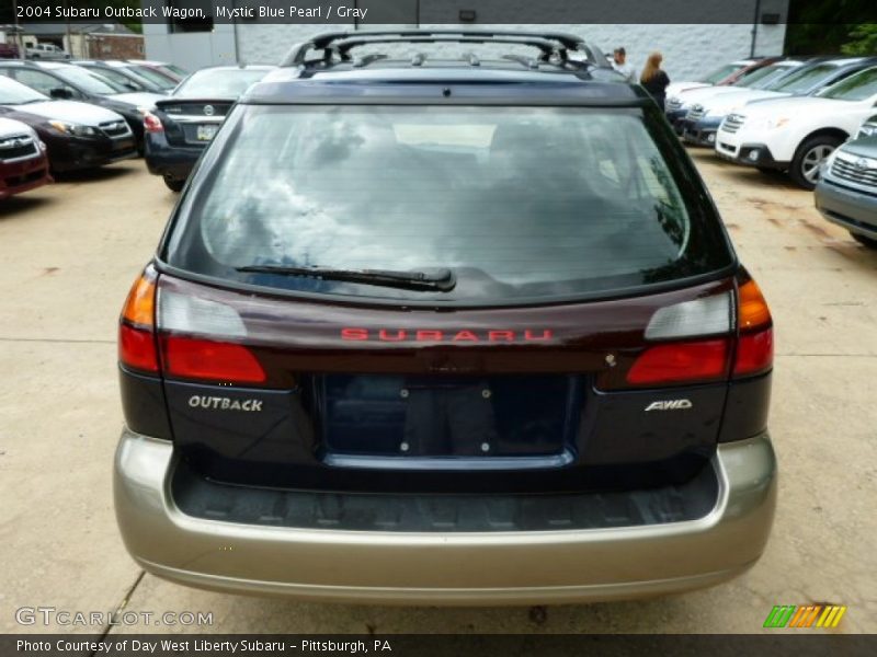 Mystic Blue Pearl / Gray 2004 Subaru Outback Wagon