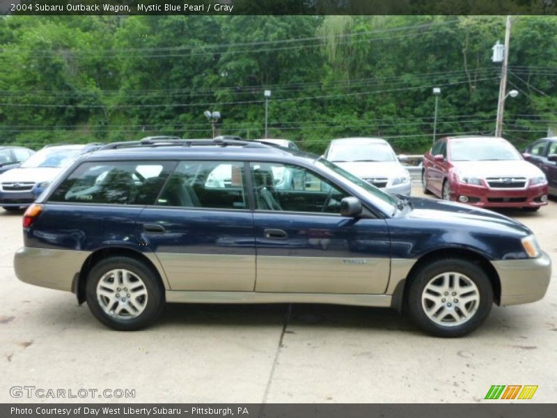 Mystic Blue Pearl / Gray 2004 Subaru Outback Wagon