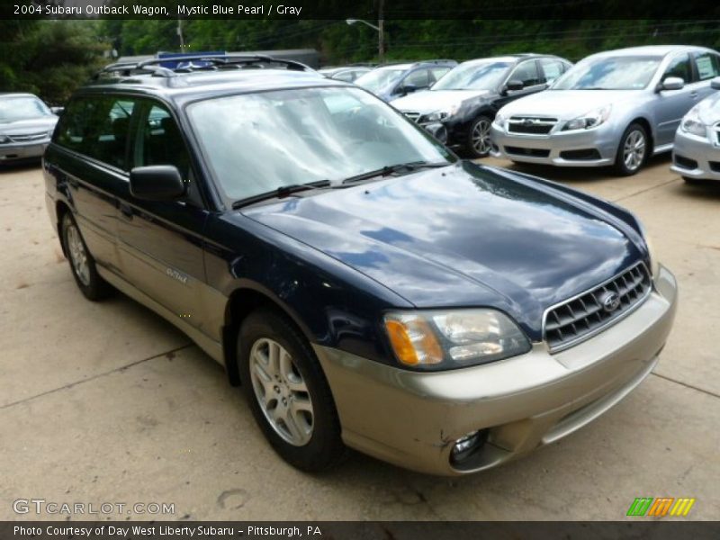 Mystic Blue Pearl / Gray 2004 Subaru Outback Wagon