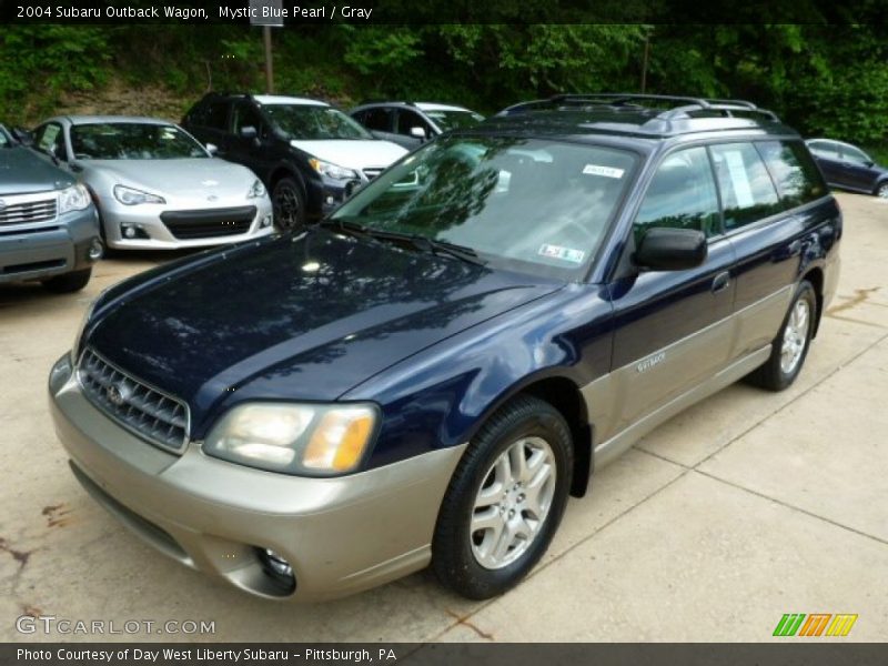 Mystic Blue Pearl / Gray 2004 Subaru Outback Wagon