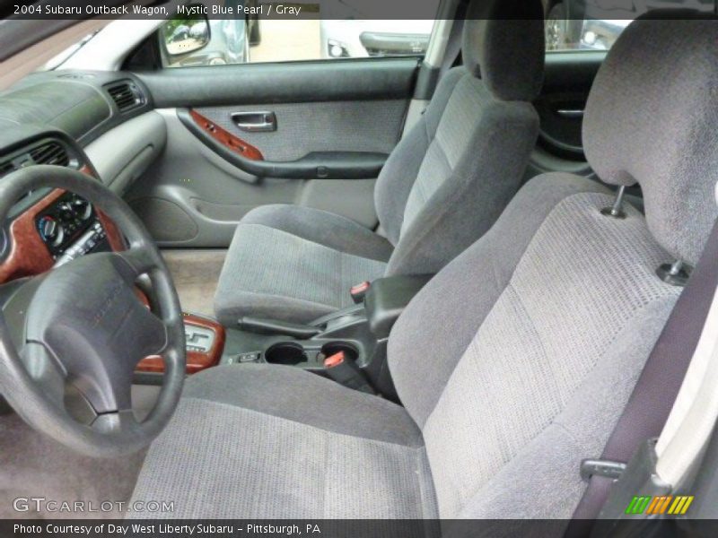 Mystic Blue Pearl / Gray 2004 Subaru Outback Wagon
