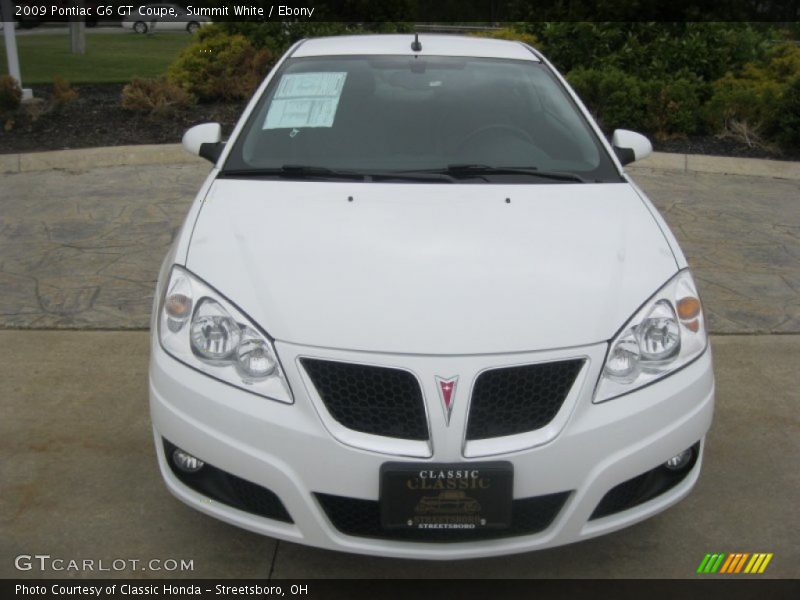 Summit White / Ebony 2009 Pontiac G6 GT Coupe