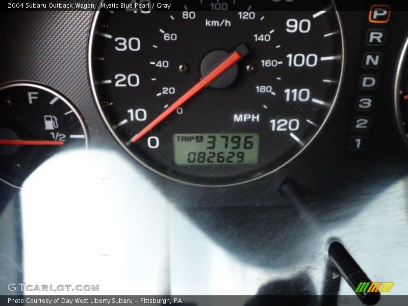 Mystic Blue Pearl / Gray 2004 Subaru Outback Wagon